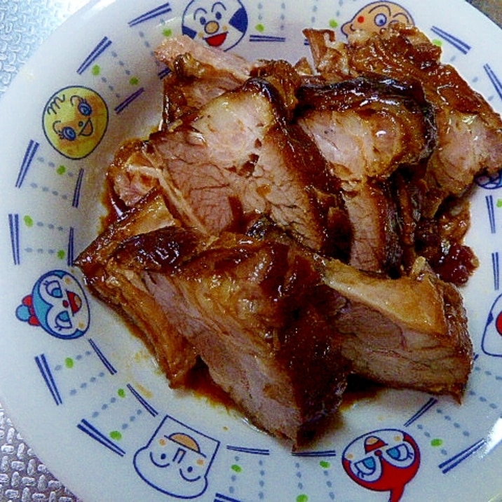 圧力鍋で簡単とろとろ！！　子どもが喜ぶ♪焼き豚♪